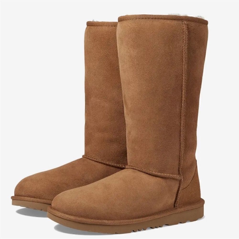 NWT UGG Kids' Classic Tall II Water Resistant Boots Sz 13 little girl chestnut
